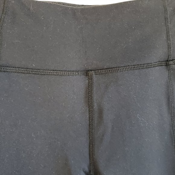 Kyodan leggings Size XS Black/Purple Reflective Strip Decorative Hem Pocket NWT - Picture 5 of 12